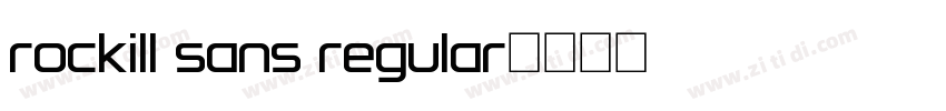 rockill sans regular字体转换